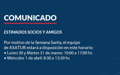 COMUNICADO – Horarios de Semana Santa